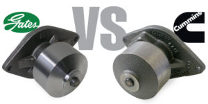 Gates versus Cummins brand water pump.