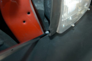 Dodge Ram headlight screws locations.