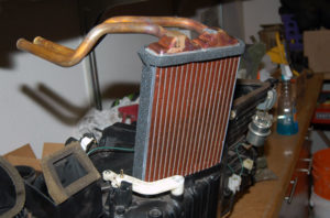 Dodge Ram heater core installed.