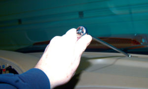 Remvoing dodge Ram dash-to-cowl screws.