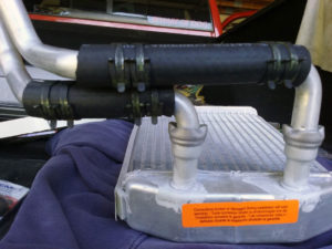 Dodge Ram AC condensor with swivels.