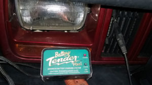 A Battery Tender can maintain static battery float charge.