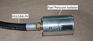 Vulcan hose with Fuel Pressure Isolator