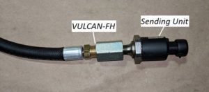 Set up for using an electronic gauge.